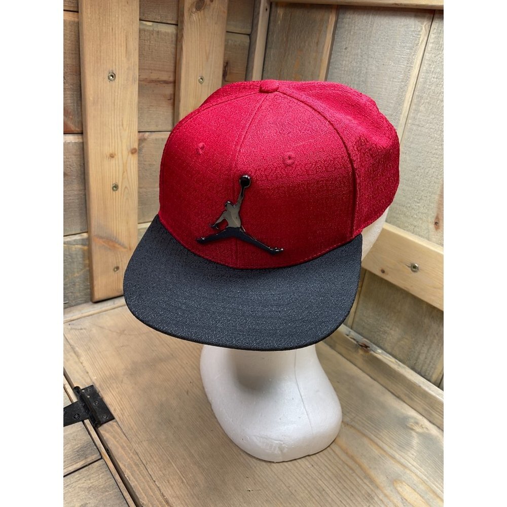 Jordan Red Black Youth Size Adjustable Snapback Baseball Hat Cap